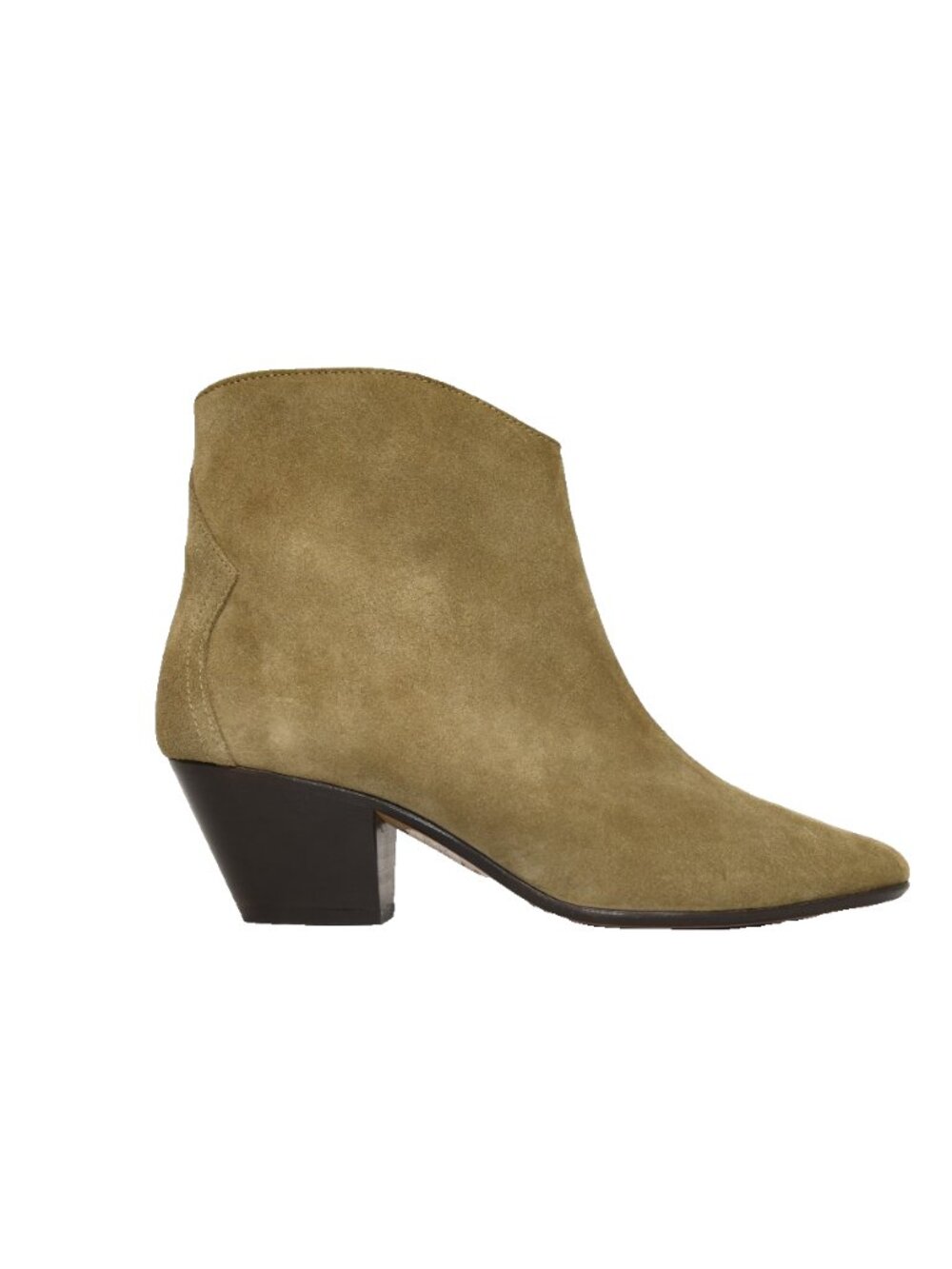 New! Isabel Marant Dacken Suede Western Ankle Boot Taupe Brown 41 11 DD558